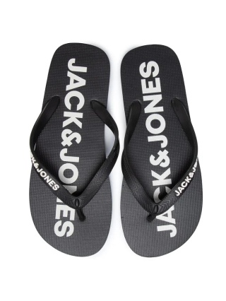 Jack & Jones Japonki Jfwlogo 12169407 Czarny Rozmiar 40/41