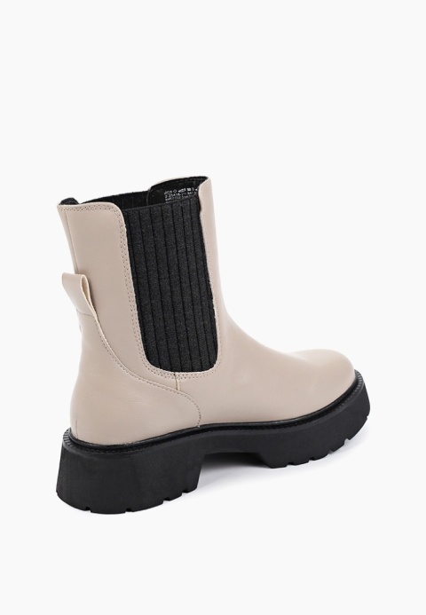 Marco Tozzi Taupe Botki do kostki rozmiar 40