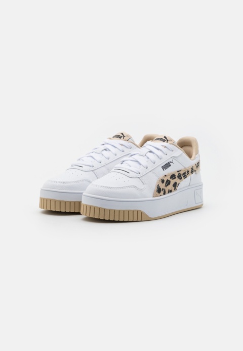 Puma CARINA STREET - Trampki - białe/granola/czarne Rozmiar 37