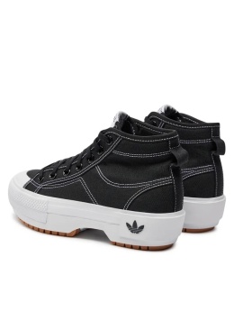 ADIDAS 40 2/3 BUTY DAMSKIE NIZZA TREK W GZ8857 CZARNE SNEAKERSY T1154