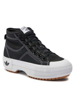 ADIDAS 40 2/3 BUTY DAMSKIE NIZZA TREK W GZ8857 CZARNE SNEAKERSY T1154