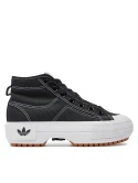 ADIDAS 40 2/3 BUTY DAMSKIE NIZZA TREK W GZ8857 CZARNE SNEAKERSY T1154