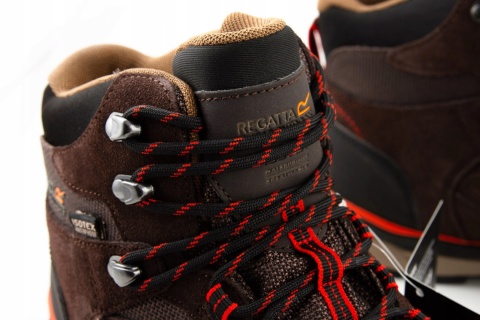 Buty męskie trekkingowe REGATTA SAMARIS SUEDE wodoodporne brązowe r. 41
