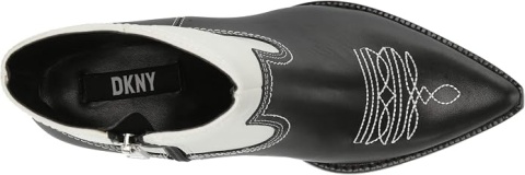 DKNY Women's Lukas-Cowboy Booties Combat kozaki Rozmiar 37 Skóra naturalna