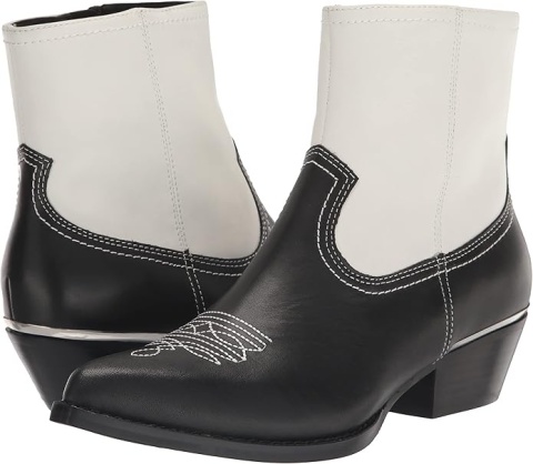 DKNY Women's Lukas-Cowboy Booties Combat kozaki Rozmiar 37 Skóra naturalna