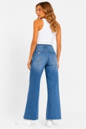 GUESS 80s Straight Jeans – damskie jeansy wide leg z przetarciami, rozmiar 26
