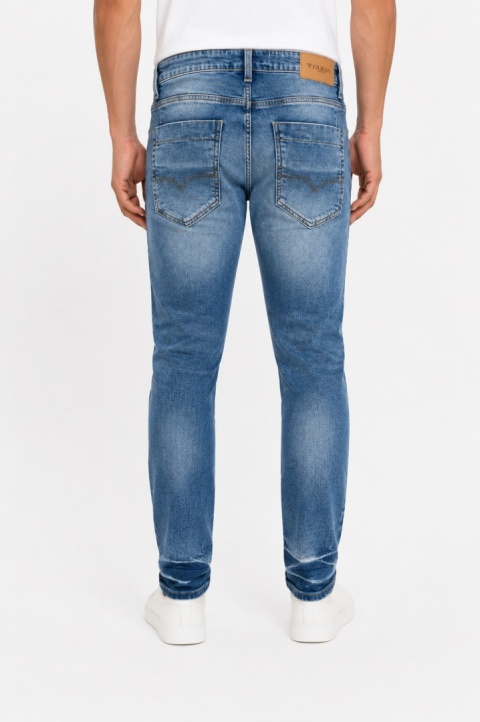 GUESS Dylan Low Rise Slim Tapered Jeans Męskie – Niebieskie Denim – W29/L32