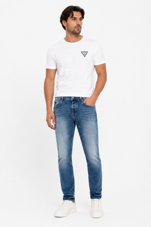 GUESS Dylan Low Rise Slim Tapered Jeans Męskie – Niebieskie Denim – W29/L32