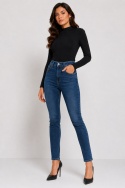 GUESS Jen Skinny Jeans W24 / EU34 – Wysoki Stan – Niebieskie Jeansy Skinny – Nowe z Metką