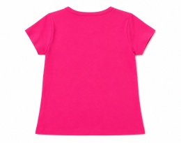 GUESS Kids Dziewczęcy T-shirt Różowy z Kryształkami Logo Rozmiar 5