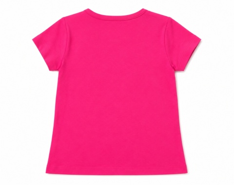 GUESS Kids Dziewczęcy T-shirt Różowy z Kryształkami Logo Rozmiar 5