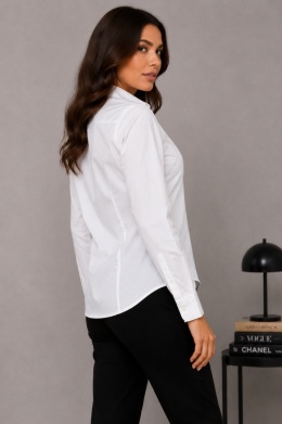 GUESS Korinna Shirt Biała Koszula Damska z Kryształkami Logo rozmiar XS