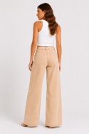 GUESS Los Angeles Spodnie damskie wide leg beżowe – rozmiar W25 L32 – nowe z metką