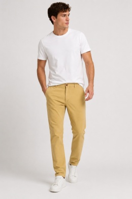GUESS Marciano Męskie spodnie chino beżowe – rozmiar 54 – nowe z metką