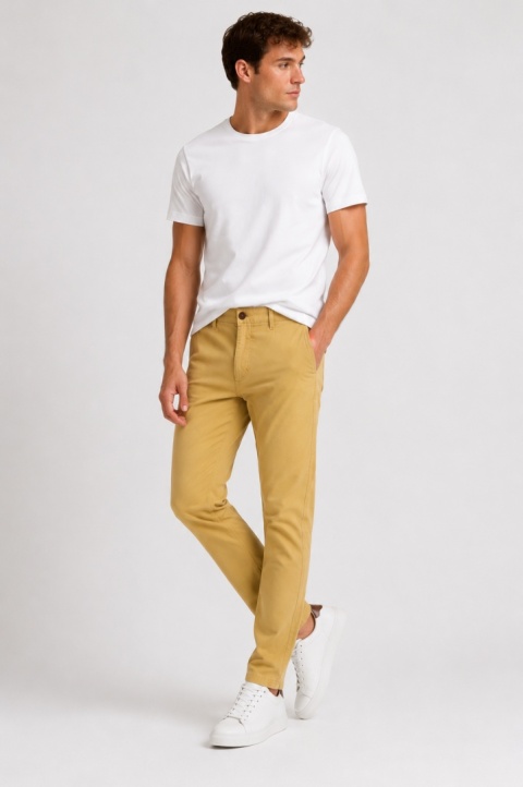 GUESS Marciano Męskie spodnie chino beżowe – rozmiar 54 – nowe z metką