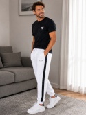 GUESS Męskie spodnie dresowe Jogger białe rozmiar XXL