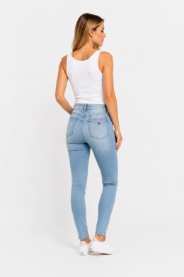 GUESS Tamara Sculpt High Rise Skinny Jeans Damskie – Jasny Denim – W27/L29