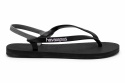 Havaianas Japonki Damskie Czarne z Paskiem na Piętę – Rozmiar 39
