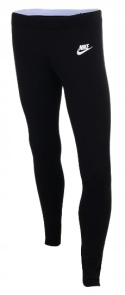 Legginsy Dziewczęce Nike Codzienne Bawełniane AJ6842-010 r. S 128-137 cm