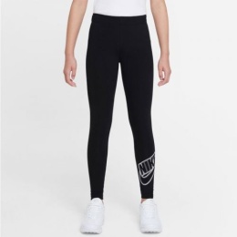 Legginsy Dziewczęce Nike Sportowe Dopasowane Bawełna DD6278-010 L 146-156