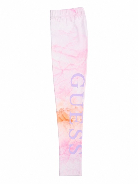 Legginsy dziecięce Guess Kids Floral Print Pink – pastelowy wzór, logo GUESS Rozmiar 122