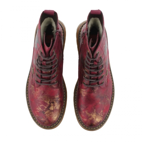 RIEKER 92810-35 Burgundy Print rozmiar 40 trapery