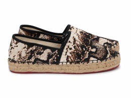 Colors of California Espadryle damskie we wzór skóry węża – rozmiar 40