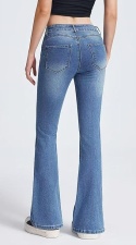 Damskie jeansy push-up , modelujące sylwetkę, dopasowane, elastyczne L