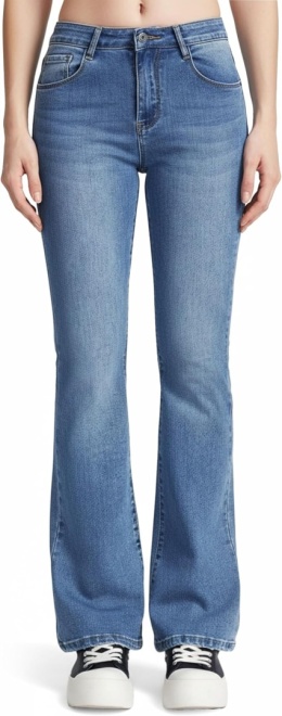 Damskie jeansy push-up , modelujące sylwetkę, dopasowane, elastyczne L