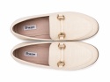 Dune London Loafers Cream Croc złotym detalem rozmiar 36