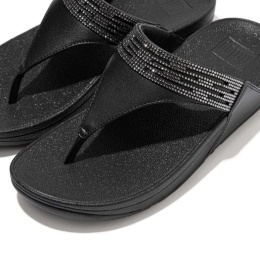 FitFlop Skórzane sandały japonki Lulu Lasercrystal rozmiar 38 Skóra naturalna
