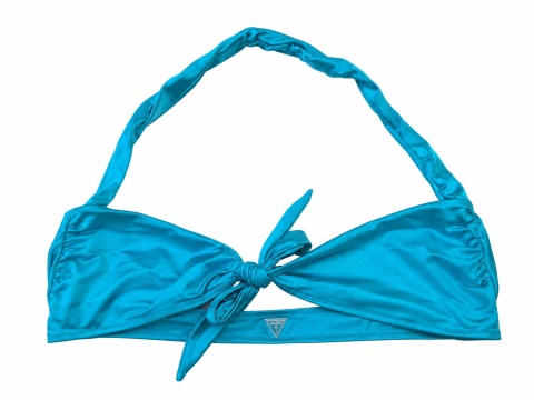 GUESS Beach – Góra od stroju kąpielowego Bralette z wiązaniem – Turkusowa – Rozmiar M