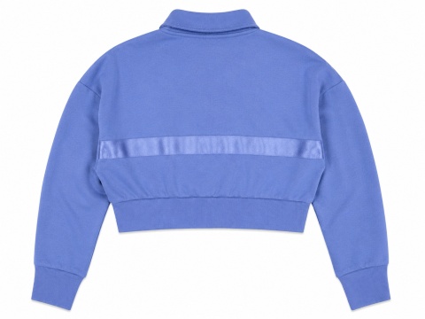 GUESS Bluza Damska Crop 1/2 Zip Fioletowa/Lawendowa rozmiar M