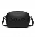 GUESS CZARNA KLASYCZNA TOREBKA Z LOGO I REGULOWANYM PASKIEM 12x6,5x20