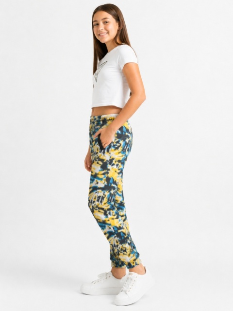 GUESS Kids Active Pants – kolorowe spodnie dresowe z nadrukiem, rozm. 14 lat