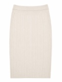 GUESS Spódnica prążkowana midi ecru rozmiar S (EU 36)
