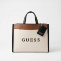 Guess Khai Tote HFWV8915250 Damska Torebka Shopper Beżowo-Brązowa