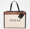 Guess Khai Tote HFWV8915250 Damska Torebka Shopper Beżowo-Brązowa