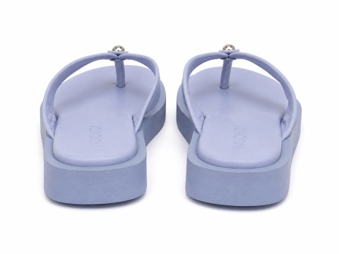 Klapki damskie Inuovo Light Blue skórzane japonki Skóra naturalna rozmiar 36