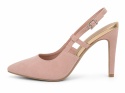 MARCO TOZZI Rose Comb Czółenka Slingback Pudrowy Róż – Szpilki Damskie – Rozmiar 38