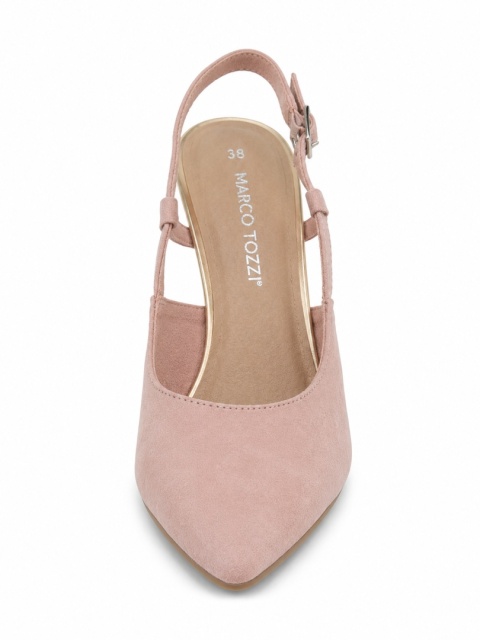 MARCO TOZZI Rose Comb Czółenka Slingback Pudrowy Róż – Szpilki Damskie – Rozmiar 38
