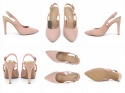 MARCO TOZZI Rose Comb Czółenka Slingback Pudrowy Róż – Szpilki Damskie – Rozmiar 38