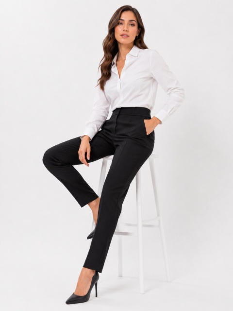 Marciano by GUESS Sally Pant New Eleganckie Spodnie Damskie Czarne – Rozmiar EU 40