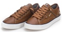 Mustang Shoes – męskie sneakersy/trampki brązowe, rozmiar 47