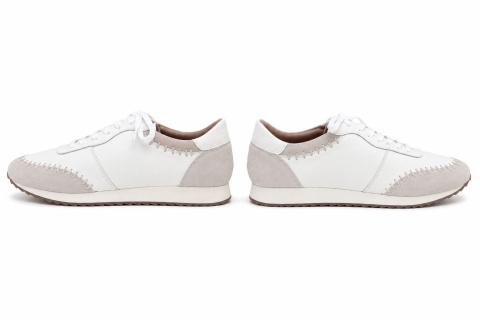 NEXT Signature Skórzane Sneakersy Damskie Białe Skóra Naturalna Rozmiar 40