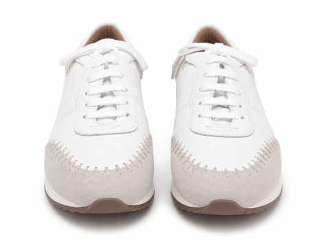 NEXT Signature Skórzane Sneakersy Damskie Białe Skóra Naturalna Rozmiar 40