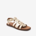 Next Złote skórzane sandały gladiatorki Skóra naturalna Forever Comfort rozmiar 42