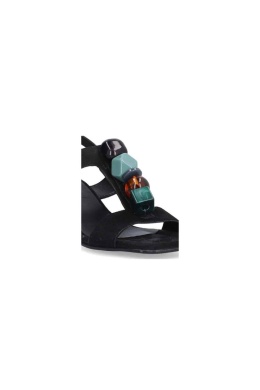 Sandaly ALPE FEMME 2585 czarne rozmiar 36 Skóra naturalna