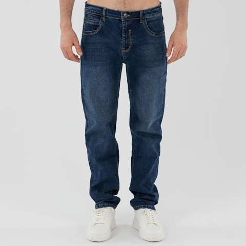 TONY BACKER - Jeansy męskie Regular Fit, proste , 36/50 L