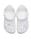 CROCS PRZYPINKI BIAŁE KWIATY 5 SZTUK